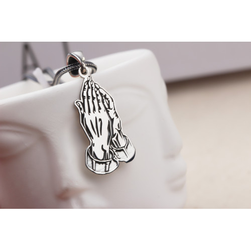 Glorria Erkek Dua Gümüş Kolye Glorria Erkek Dua Gümüş Kolye