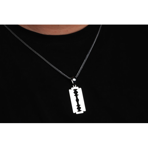 Glorria Erkek Jilet Gümüş Kolye