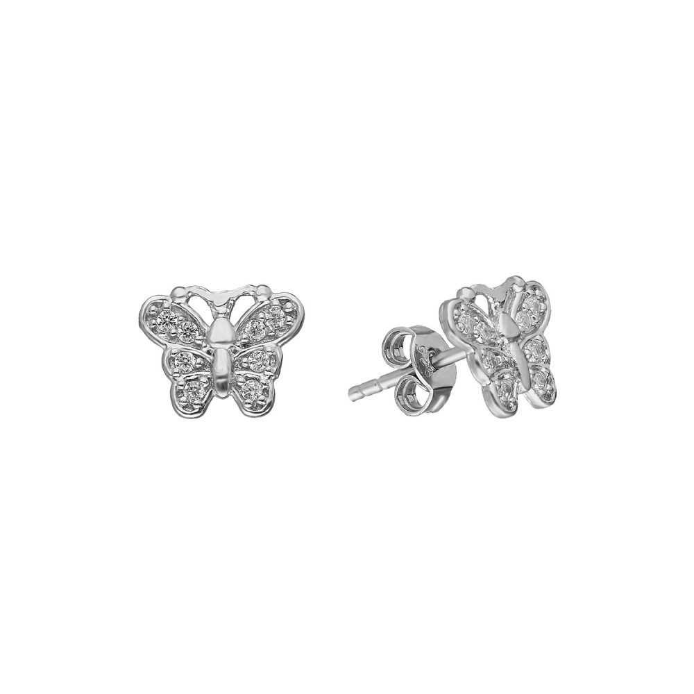 Glorria Silver Butterfly Earring Glorria Silver Butterfly Earring