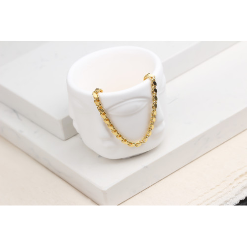 Glorria Gümüş Arpa Pullu Zincir Kolye Glorria Gümüş Arpa Pullu Zincir Kolye