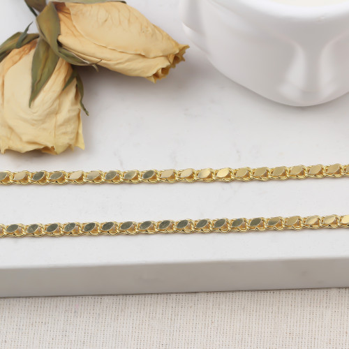 Glorria Gümüş Arpa Pullu Zincir Kolye