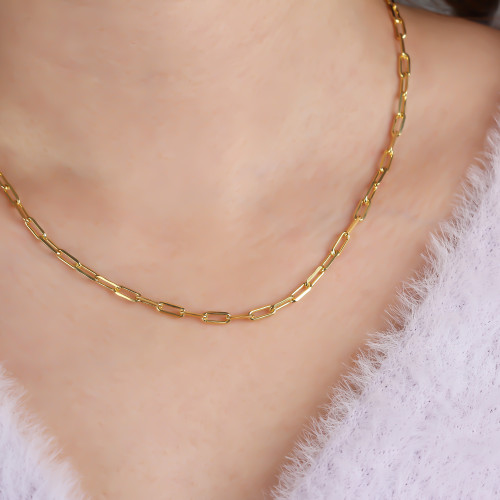 Glorria Gümüş Ataç Zincir Kolye