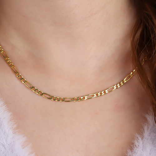 Glorria Gümüş Figaro Zincir Kolye Glorria Gümüş Figaro Zincir Kolye