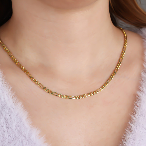 Glorria Gümüş Figaro Zincir Kolye