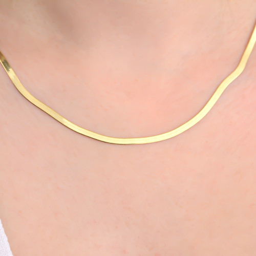 Glorria Gümüş İtalyan Yassı Zincir Kolye Glorria Gümüş İtalyan Yassı Zincir Kolye