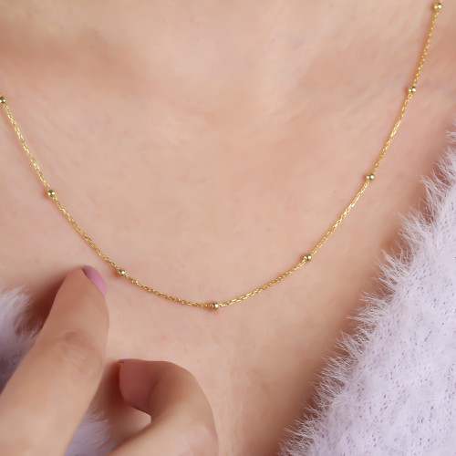 Glorria Gümüş Top Zincir Kolye Glorria Gümüş Top Zincir Kolye