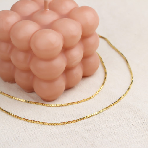 Glorria Gümüş Küp Zincir Kolye Glorria Gümüş Küp Zincir Kolye