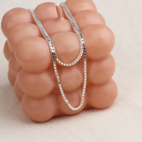 Glorria Gümüş Küp Zincir Kolye