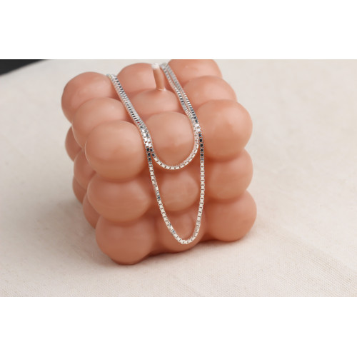 Glorria Gümüş Küp Zincir Kolye Glorria Gümüş Küp Zincir Kolye