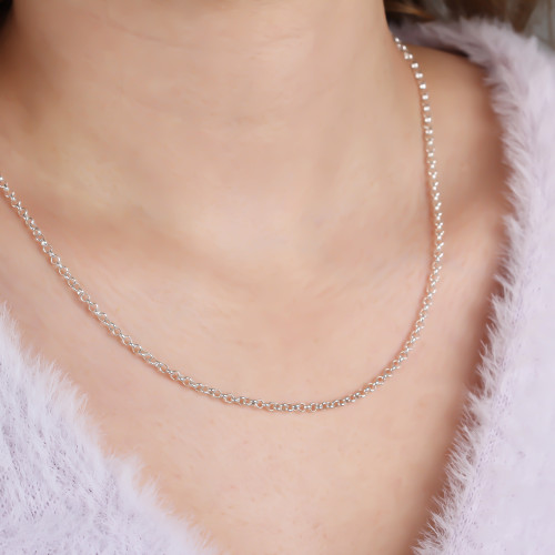 Glorria Gümüş Doç Zincir Kolye Glorria Gümüş Doç Zincir Kolye