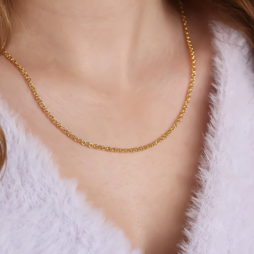 Glorria Gümüş Doç Zincir Kolye