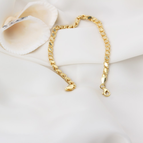 Glorria Gümüş Arpa Pullu Zincir Bileklik Glorria Gümüş Arpa Pullu Zincir Bileklik