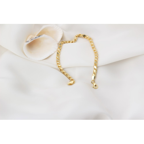 Glorria Gümüş Arpa Pullu Zincir Bileklik Glorria Gümüş Arpa Pullu Zincir Bileklik