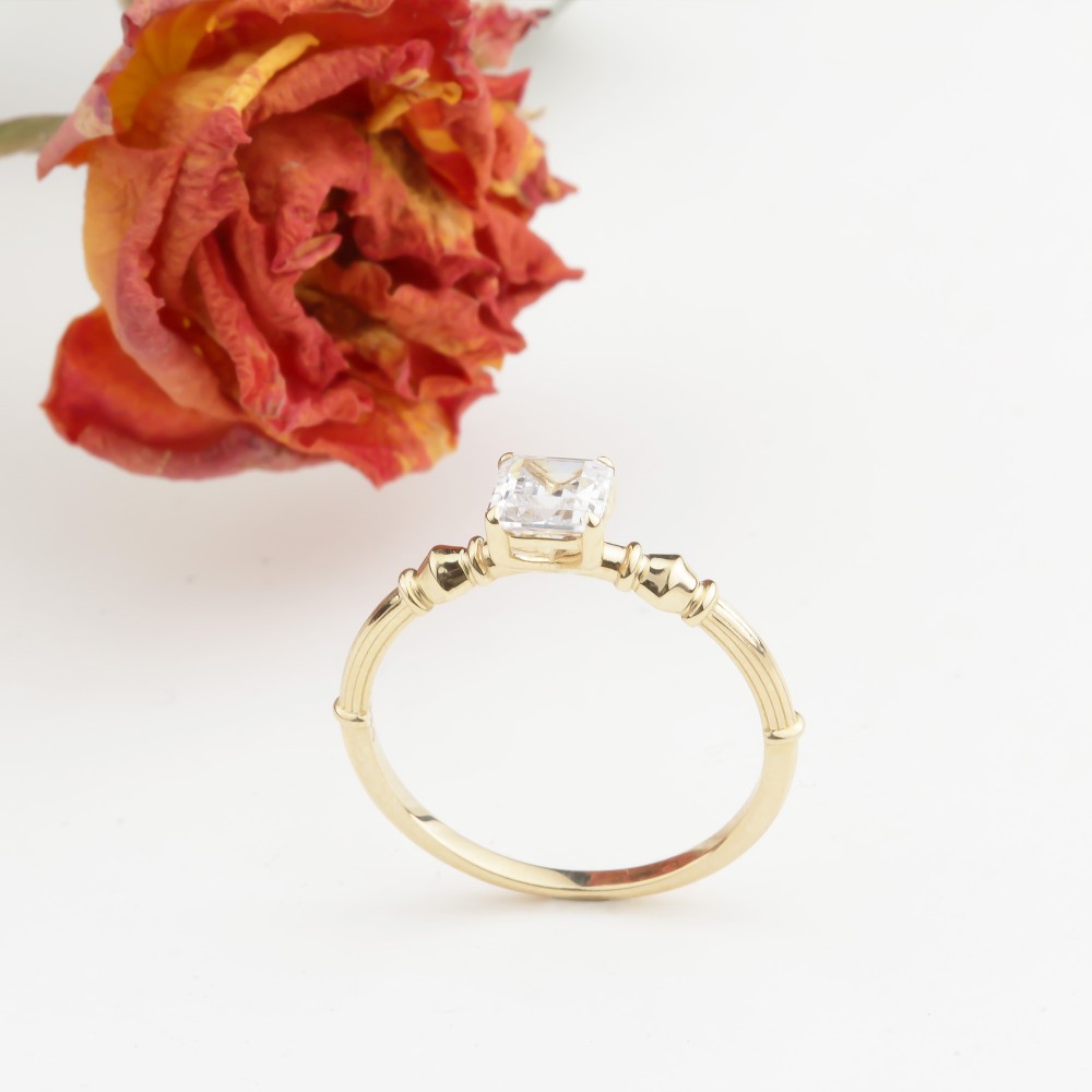 Glorria Altın Baget Tektaş Yüzük