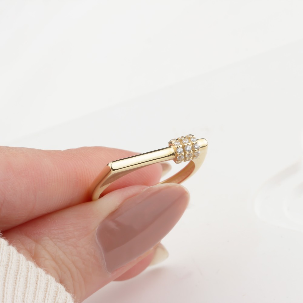 Glorria Altın Taşlı Yüzük