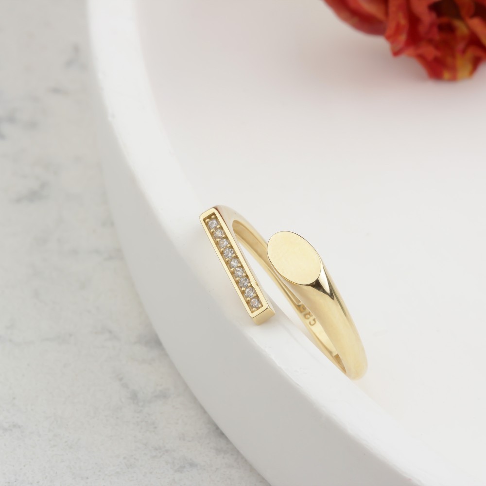 Glorria Altın Taşlı Yüzük