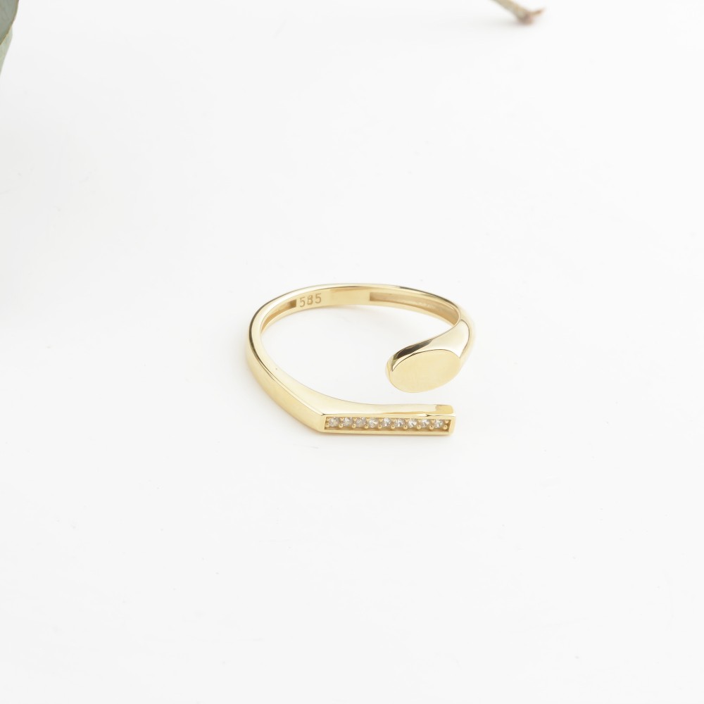 Glorria Altın Taşlı Yüzük