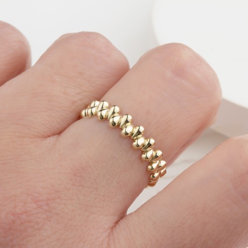 Glorria Altın Asimetrik Yüzük