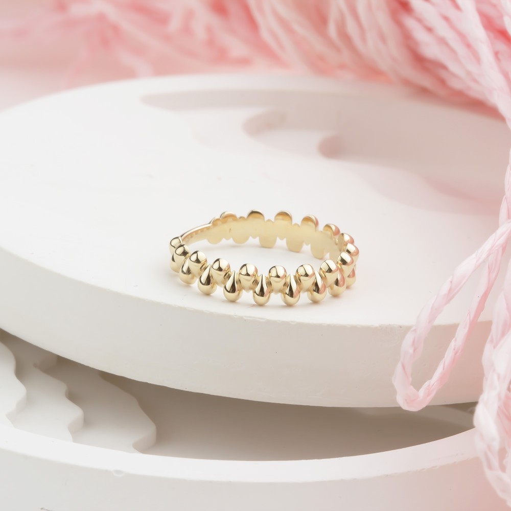 Glorria Altın Asimetrik Yüzük