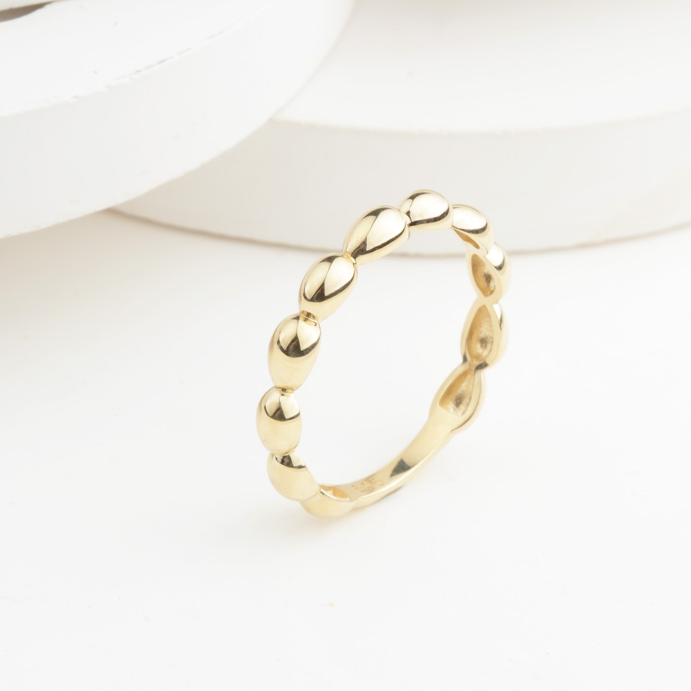 Glorria Altın Bombeli Yüzük