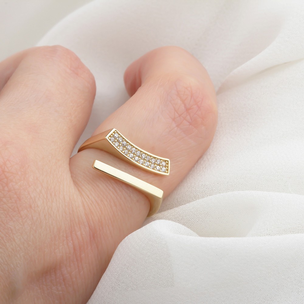 Glorria Altın Taşlı Yüzük