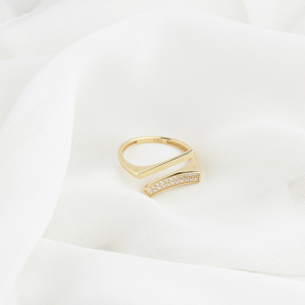 Glorria Altın Taşlı Yüzük