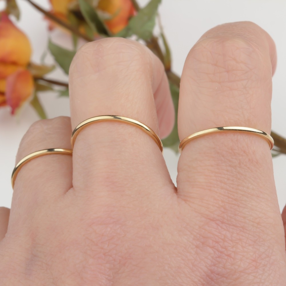 Glorria Altın Tel Yüzük