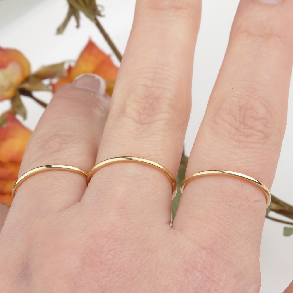 Glorria Altın Tel Yüzük