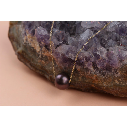 Glorria Altın Siyah İnci Kolye Glorria Altın Siyah İnci Kolye