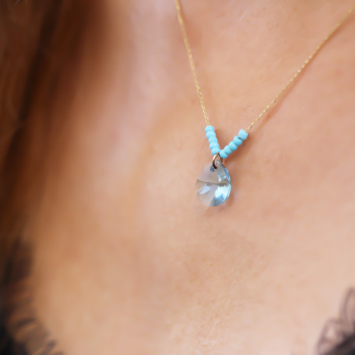 Glorria Altın Damla Kolye