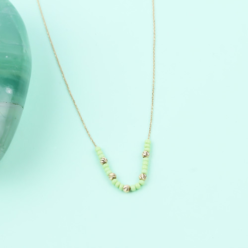 Glorria Altın Dorika Boncuk Kolye