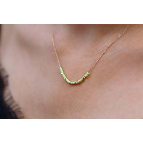 Glorria Altın Dorika Boncuk Kolye Glorria Altın Dorika Boncuk Kolye