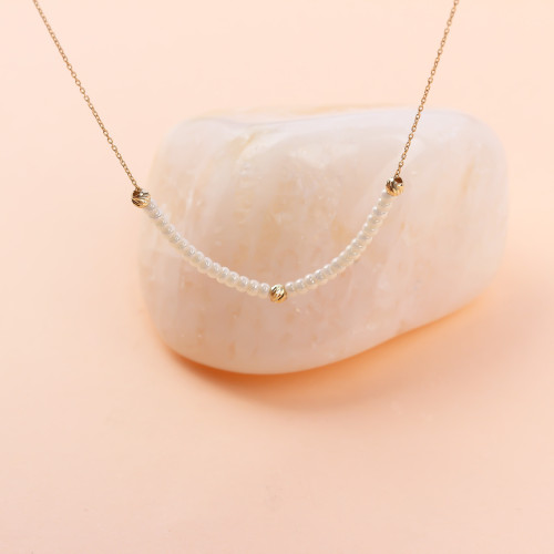 Glorria Altın Dorika Boncuk Kolye