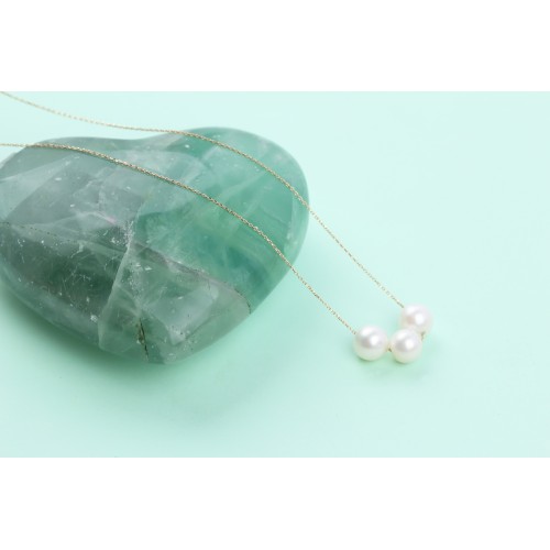 Glorria Altın 3 İncili Kolye