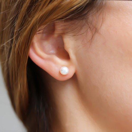 Glorria Altın İnci Küpe