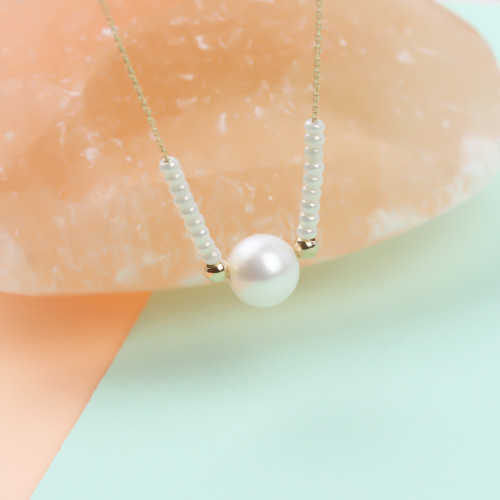 Glorria Altın Toplu İnci Kolye