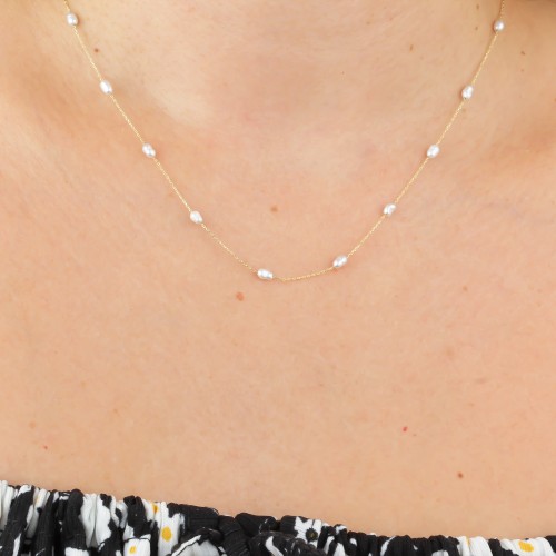 Glorria Altın İnci Kolye