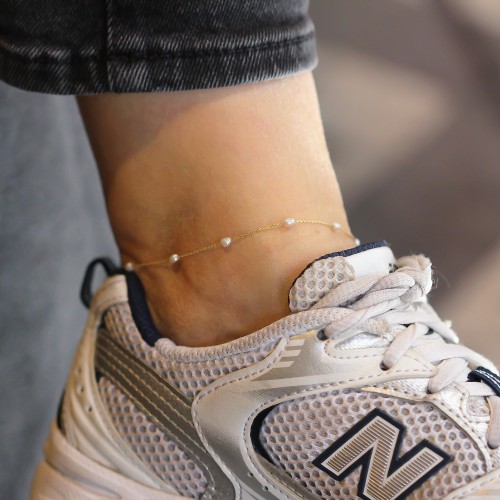 Glorria Altın İnci Halhal