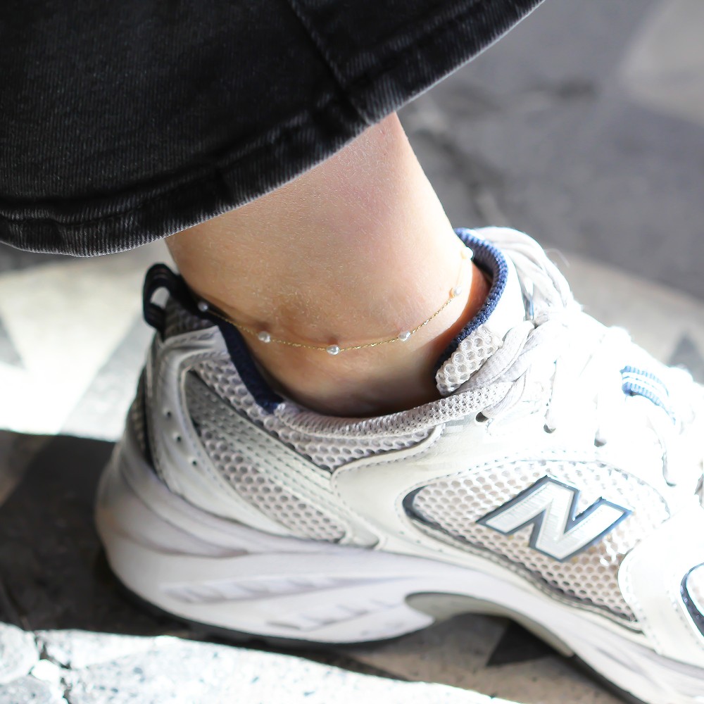 Glorria Altın İnci Halhal