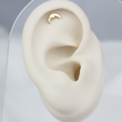 Glorria Altın Yarım Ay Helix Piercing Glorria Altın Yarım Ay Helix Piercing