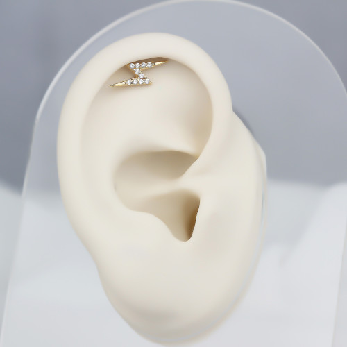 Glorria Altın Şimşek Helix Piercing Glorria Altın Şimşek Helix Piercing