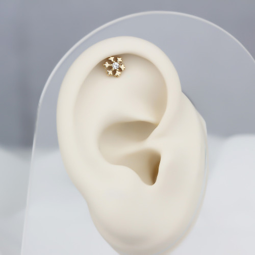 Glorria Altın Kar Tanesi Helix Piercing Glorria Altın Kar Tanesi Helix Piercing