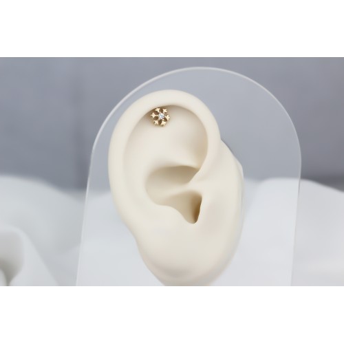 Glorria Altın Kar Tanesi Helix Piercing Glorria Altın Kar Tanesi Helix Piercing