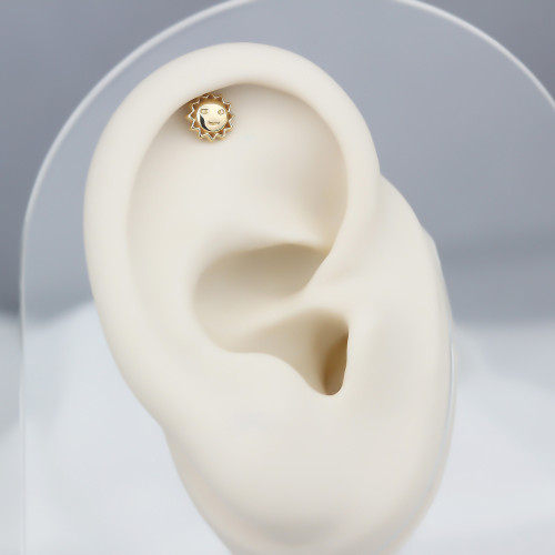 Glorria Altın Güneş Helix Piercing Glorria Altın Güneş Helix Piercing