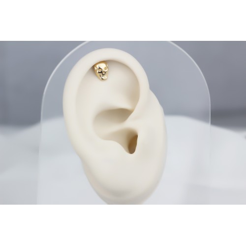 Glorria Altın Kuru Kafa Helix Piercing Glorria Altın Kuru Kafa Helix Piercing