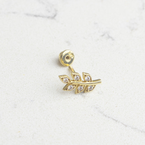 Glorria Altın Yaprak Helix Piercing
