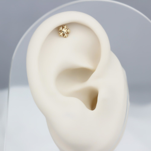 Glorria Altın Kar Tanesi Helix Piercing Glorria Altın Kar Tanesi Helix Piercing