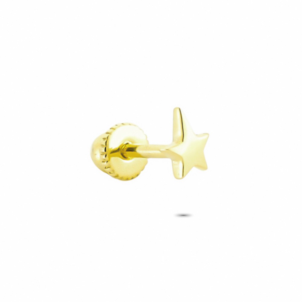 Glorria Altın Kutup Yıldızı Helix Piercing
