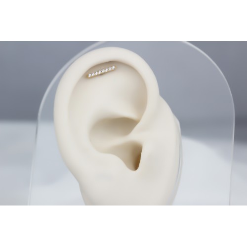 Glorria Altın Çizgi Helix Piercing