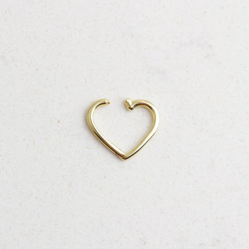 Glorria Altın Kalp Halka Piercing Glorria Altın Kalp Halka Piercing